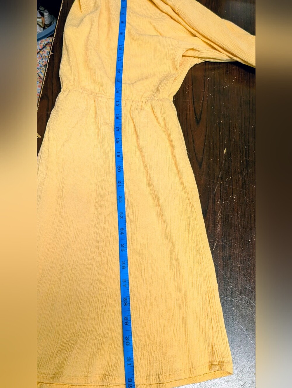 Something New Chrissy Long Sleeve V-neck Short Dressing light orange - Picture 5 of 6